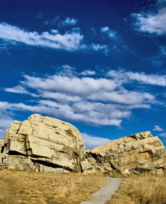 big rock glacier okotoks