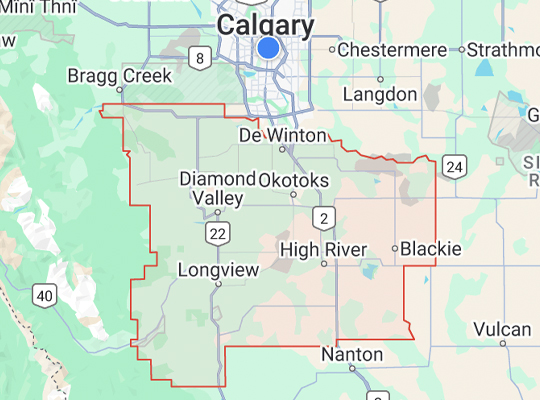 foothills county map