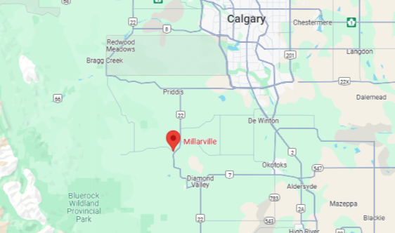 map of Millarville